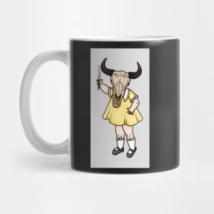 ram skull girl Mug